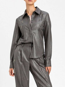 �A�e�B�`���[�h �c�C���Z�b�g ACTITUDE TWINSET �V���c ���f�B�[�X Shirts 262AP2430 Charcoal �֐� �������� 2026AW gi