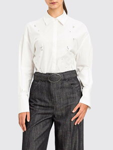 �A�e�B�`���[�h �c�C���Z�b�g ACTITUDE TWINSET �V���c ���f�B�[�X �z���C�g Shirts 262AP2322 White �֐� �������� 2026AW gi