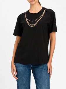 �A�e�B�`���[�h �c�C���Z�b�g ACTITUDE TWINSET �|���V���c T�V���c ���f�B�[�X �u���b�N T-shirts and polo shirts 262AP2460 Black �֐� �������� 2026AW gi