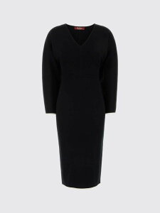 �}�b�N�X�}�[�� �X�e���f�B�I MAX MARA STUDIO �����s�[�X �h���X ���f�B�[�X �u���b�N Dresses 2626326011600 Black �֐� �������� 2026AW gi