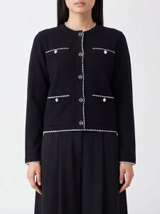 �g���[ �o�[�` TORY BURCH �Z�[�^�[ �j�b�g�E�F�A ���f�B�[�X �u���b�N Knitwear 182317 Black �֐� �������� 2026AW gi