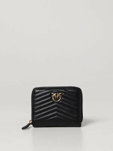 �s���R PINKO �J�[�h�z���_�[ ���z ���f�B�[�X �u���b�N Wallets and Card Holders 100249A0GK �֐� �������� 2025AW gi