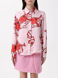 �G���G�X�W�[�G�� MSGM �V���c ���f�B�[�X �s���N Shirts 3841MDE24A257152 Pink �֐� �������� 2025SS gi