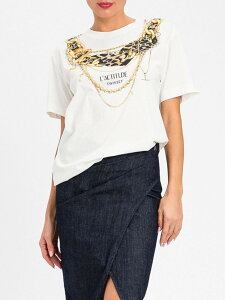 �A�e�B�`���[�h �c�C���Z�b�g ACTITUDE TWINSET �|���V���c T�V���c ���f�B�[�X �z���C�g T-shirts and polo shirts 262AP2510 White �֐� �������� 2026AW gi