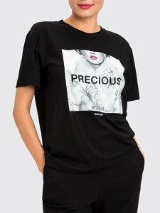 �A�e�B�`���[�h �c�C���Z�b�g ACTITUDE TWINSET �|���V���c T�V���c ���f�B�[�X �u���b�N T-shirts and polo shirts 262AP2510 Black �֐� �������� 2026AW gi