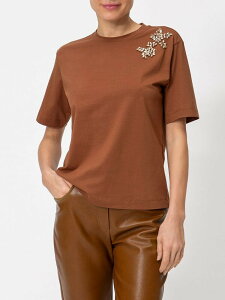 �A�e�B�`���[�h �c�C���Z�b�g ACTITUDE TWINSET �|���V���c T�V���c ���f�B�[�X �x�[�W�� T-shirts and polo shirts 262AT2220 Beige �֐� �������� 2026AW gi