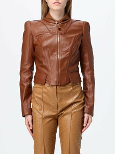 �G���U�x�b�^ �t�����L ELISABETTA FRANCHI �X�[�c�W���P�b�g �X�[�c �W���P�b�g ���f�B�[�X Suit Jackets GD06G66E2 Tobacco �֐� �������� 2026AW gi
