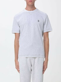 ブルネロ クチネリ BRUNELLO CUCINELLI Tシャツ メンズ グレー T-shirts M0B137451G Grey 関税 送料無料 2026AW gi