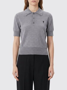 �A�~ �p���X AMI PARIS �|���V���c ���f�B�[�X �O���[ Polo FPL458KN0197 Grey �֐� �������� 2026AW gi