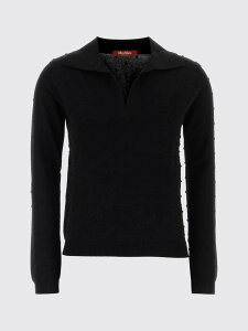 �}�b�N�X�}�[�� �X�e���f�B�I MAX MARA STUDIO �|���V���c ���f�B�[�X �u���b�N Polo 2626366021600 Black �֐� �������� 2026AW gi
