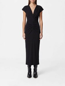 �C�U�x�� �}���� ISABEL MARANT �����s�[�X �h���X ���f�B�[�X �u���b�N Dresses RO1174FBA1N41I Black �֐� �������� 2026AW gi