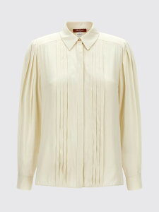 �}�b�N�X�}�[�� �X�e���f�B�I MAX MARA STUDIO �V���c ���f�B�[�X �z���C�g Shirts 2626116012600 White �֐� �������� 2026AW gi