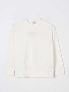 FENDI FENDI �N���[�l�b�N�W�����p�[ �j�b�g�E�F�A �{�[�C�Y �z���C�g Crew neck jumpers JUH0915V0 �֐� �������� 2025AW gi