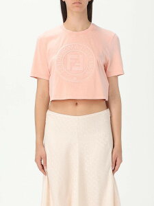 �t�F���f�B FENDI �|���V���c T�V���c ���f�B�[�X �s���N T-shirts and polo shirts FS9715ASNI �֐� �������� 2025AW gi