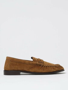 �C�� �T�����[���� SAINT LAURENT PARIS ���[�t�@�[ �����Y �u���E�� Loafers 8168122W5AC �֐� �������� 2026SS gi
