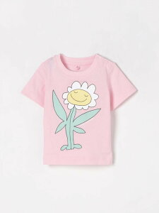 �X�e�� �}�b�J�[�g�j�[ �L�b�Y STELLA MCCARTNEY KIDS T�V���c �g�b�v�X �x�r�[���j�Z�b�N�X �s���N T-shirt TW8001Z0434 �֐� �������� 2025SS gi