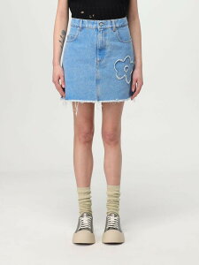 �}���j MARNI �X�J�[�g ���f�B�[�X �u���[ Skirts GOJD0457Q2USCX34 �֐� �������� 2025AW gi