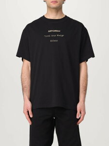 �W���X�g �J���@�� JUST CAVALLI T�V���c �����Y �u���b�N T-shirts 78OAHC02CJ600 �֐� �������� 2025SS gi