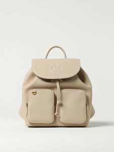 �s���R PINKO �����b�N�T�b�N �o�b�N�p�b�N ���f�B�[�X �x�[�W�� Backpacks and bum bags 104351A1LF �֐� �������� 2025AW gi