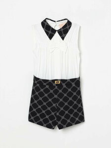 �G���U�x�b�^ �t�����L ELISABETTA FRANCHI LA MIA BAMBINA �p�W���} �Z�b�g�A�b�v �K�[���Y �z���C�g Nightwear EFTA1000GA018 �֐� �������� 2025AW gi