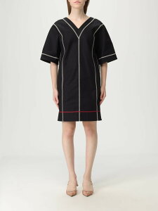 �t�F���f�B FENDI �����s�[�X �h���X ���f�B�[�X �u���b�N Dresses FDD378 AUJR �֐� �������� 2025SS gi