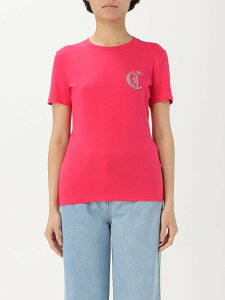 �W���X�g �J���@�� JUST CAVALLI �|���V���c T�V���c ���f�B�[�X �s���N T-shirts and polo shirts 78PAHE11CJ112 Pink �֐� �������� 2025SS gi