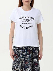 �U�f�B�O �G ���H���e�[�� ZADIG & VOLTAIRE �|���V���c T�V���c ���f�B�[�X �z���C�g T-shirts and polo shirts JWTS02769 White �֐� �������� 2026SS gi