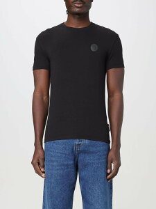 �W���X�g �J���@�� JUST CAVALLI T�V���c �����Y �u���b�N T-shirts 78OAHT12CJ502 �֐� �������� 2025SS gi
