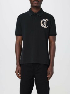 �W���X�g �J���@�� JUST CAVALLI �|���V���c �����Y �u���b�N Polo shirts 78OAGE13CJ116 �֐� �������� 2025SS gi