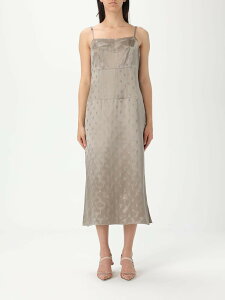 �t�F���f�B FENDI �����s�[�X �h���X ���f�B�[�X �x�[�W�� Dresses FDD293AQ3O �֐� �������� 2025AW gi