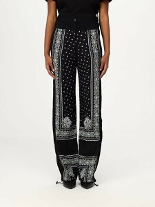 �s���R PINKO �Y�{�� �p���c ���f�B�[�X �u���b�N Trousers 104663A2CK �֐� �������� 2025AW gi