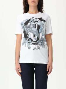 �W���X�g �J���@�� JUST CAVALLI �|���V���c T�V���c ���f�B�[�X �z���C�g T-shirts and polo shirts 78PAHT04CJ500 �֐� �������� 2025SS gi