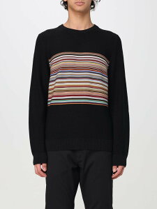 �|�[���X�~�X PAUL SMITH �Z�[�^�[ �j�b�g�E�F�A �����Y �u���b�N Knitwear M1R253ZP02589 �֐� �������� 2025SS gi