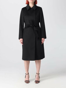 �}�b�N�X�}�[�� �X�e���f�B�I MAX MARA STUDIO �g�����`�R�[�g �R�[�g ���f�B�[�X �u���b�N Coats and trench coats 2360161039600 Black �֐� �������� 2026AW gi