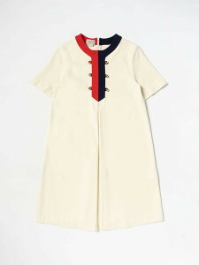 �O�b�` GUCCI �����s�[�X �h���X �{�[�C�Y �x�[�W�� Dresses 745905XJFOE �֐� �������� 2025AW gi