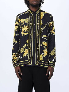 ���F���T�[�` �W�[���Y �N�`���[�� VERSACE JEANS COUTURE �V���c �����Y �u���b�N Shirts 75GAL2RCNS315 �֐� �������� 2023AW gi