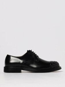 �{�b�e�K ���F�l�^ BOTTEGA VENETA ���[�X�A�b�v�V���[�Y �h���X�V���[�Y �����Y �u���b�N Lace-up Shoes 837736V2WX0 �֐� �������� 2025AW gi