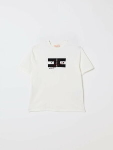 �G���U�x�b�^ �t�����L ELISABETTA FRANCHI LA MIA BAMBINA �����O�X���[�uT�V���c T�V���c �K�[���Y �z���C�g Long sleeve t-shirts EFTS245JE006 �֐� �������� 2025AW gi