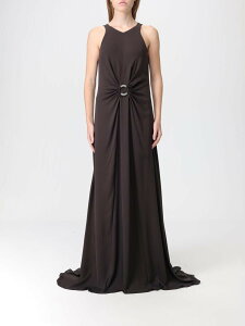 �W�����W�I �A���}�[�j GIORGIO ARMANI �����s�[�X �h���X ���f�B�[�X �u���E�� Dresses GW002301TE10814 �֐� �������� 2025AW gi