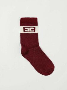 �G���U�x�b�^ �t�����L ELISABETTA FRANCHI LA MIA BAMBINA �C�� �\�b�N�X �K�[���Y ���b�h Socks EFCZ002TV061 �֐� �������� 2025AW gi