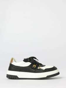 �G���U�x�b�^ �t�����L ELISABETTA FRANCHI LA MIA BAMBINA ����X�j�[�J�[ �X�j�[�J�[ �K�[���Y �u���b�N High top sneakers F4A9E0344 �֐� �������� 2025AW gi