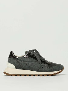 �u���l���N�`�l�� BRUNELLO CUCINELLI �X�j�[�J�[ ���f�B�[�X �O���[ Sneakers MZ26G1960 �֐� �������� 2025AW gi