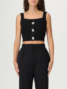 �o���}�� BALMAIN T�V���c �g�b�v�X ���f�B�[�X �u���b�N T-shirts and tops FF1AB052KI74 Black �֐� �������� 2025AW gi