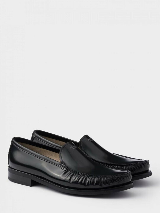 楽天市場】プラダ PRADA ローファー メンズ ブラック Loafers 
