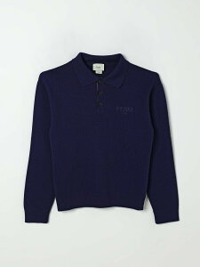 FENDI FENDI �|���V���c �g�b�v�X �{�[�C�Y �u���[ Polo shirts JMG128AUKU �֐� �������� 2025AW gi