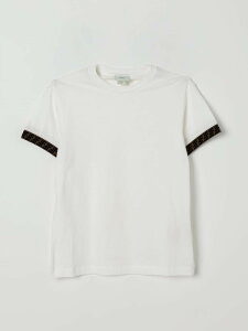 FENDI FENDI �����O�X���[�uT�V���c T�V���c �{�[�C�Y �z���C�g Long sleeve t-shirts JUI0187AJ �֐� �������� 2026SS gi