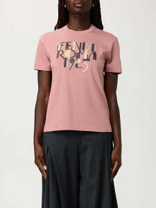 �t�F���f�B FENDI �|���V���c T�V���c ���f�B�[�X �s���N T-shirts and polo shirts FS7254AVF9 �֐� �������� 2025AW gi