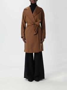 �}�b�N�X�}�[�� �X�e���f�B�I MAX MARA STUDIO �g�����`�R�[�g �R�[�g ���f�B�[�X �u���E�� Coats and trench coats 2526016091600 �֐� �������� 2025AW gi