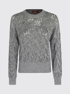 �}�b�N�X�}�[�� �X�e���f�B�I MAX MARA STUDIO �Z�[�^�[ �j�b�g�E�F�A ���f�B�[�X �O���[ Knitwear 2526366141600 �֐� �������� 2025AW gi