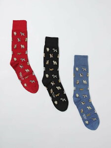 �|�[���X�~�X PAUL SMITH �C�� �\�b�N�X �����Y �}���`�J���[ Socks M1ASOCKTDOGS �֐� �������� 2025AW gi